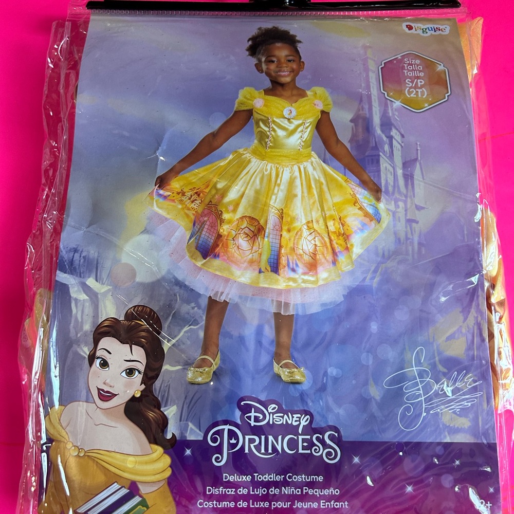 Brand New Beauty and the Beast Belle Deluxe Toddler‎ Costume Sz 2t